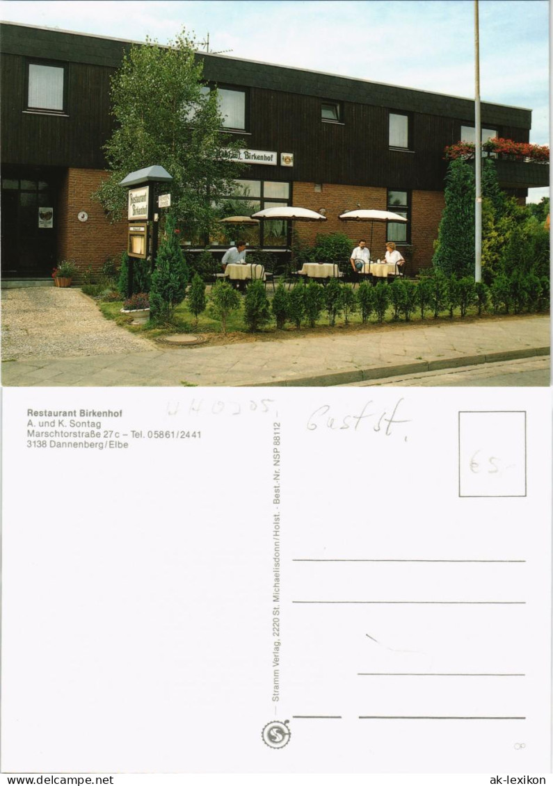 Ansichtskarte Dannenberg (Elbe) Restaurant Birkenhof Marschtorstraße 1980 - Dannenberg