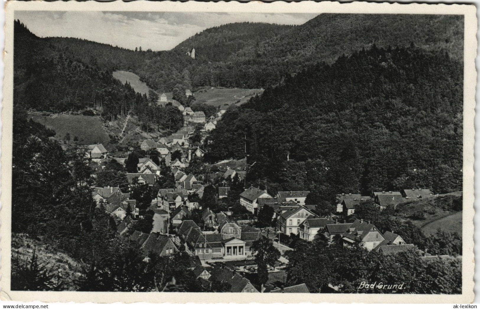 Ansichtskarte Bad Grund (Harz) Totale 1940 - Bad Grund