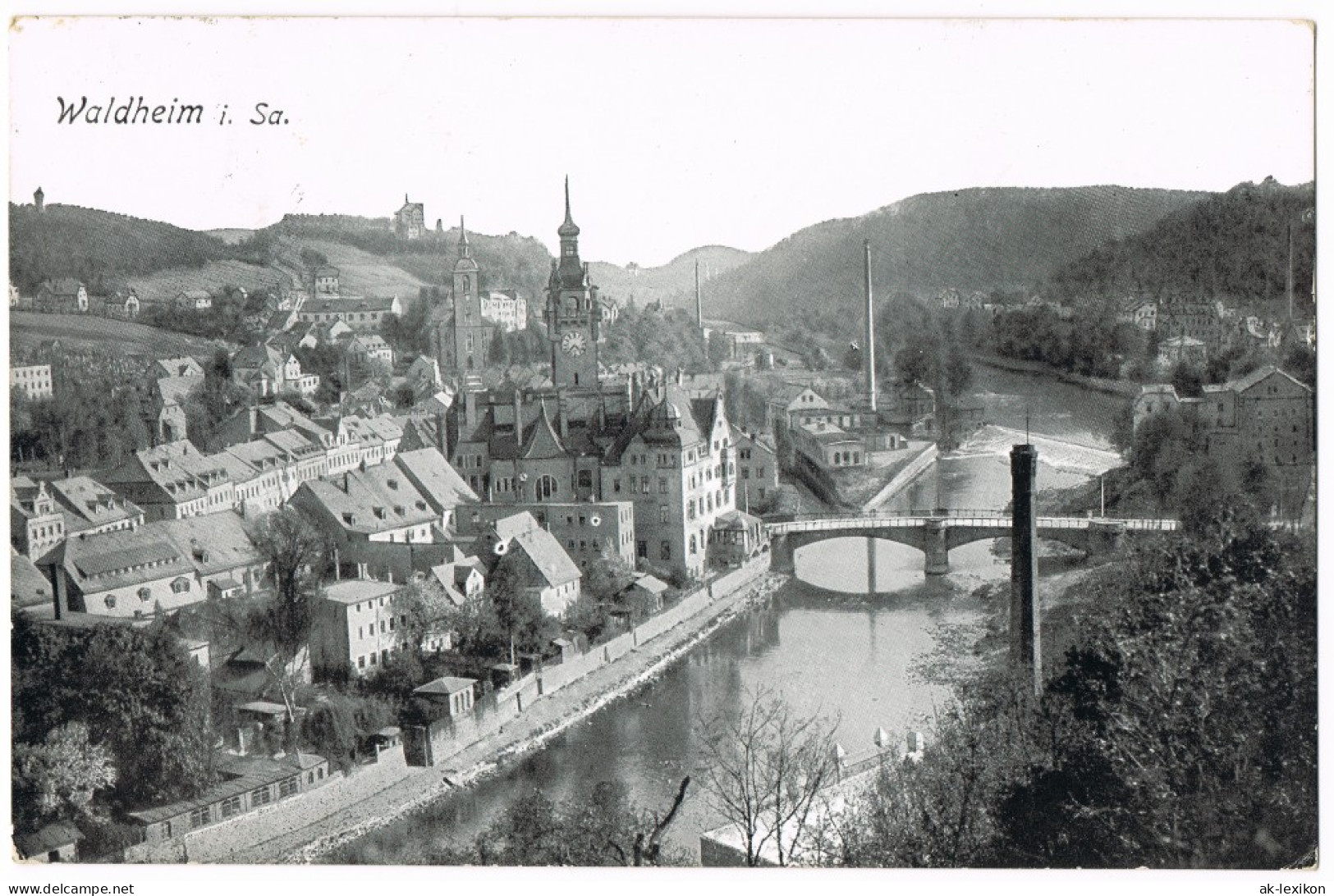 Ansichtskarte Waldheim (Sachsen) Stadt 1925 - Waldheim