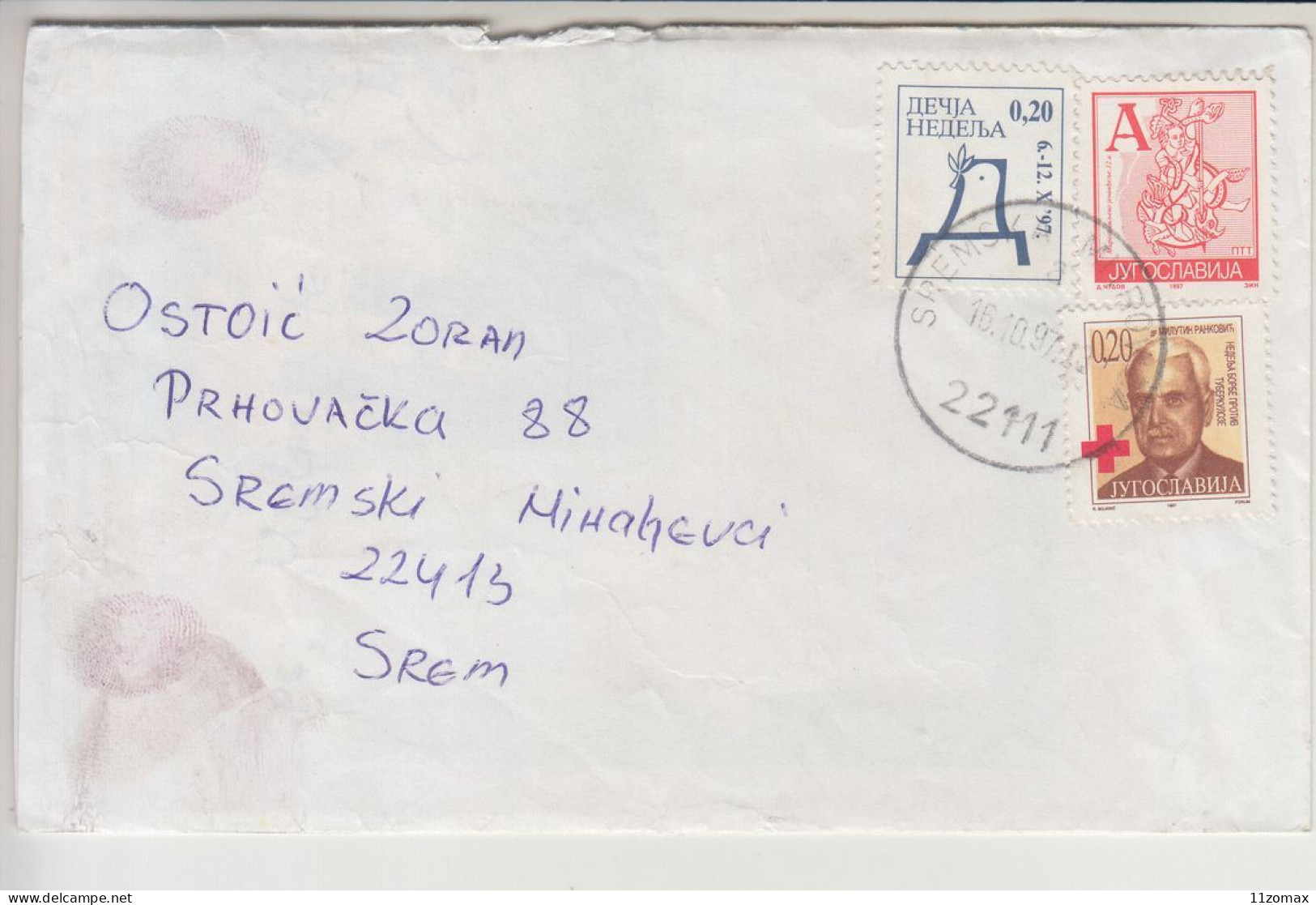 Yugoslavia TWO DIFFERENT Solidarity Week Stamps Children & TBC Tuberculosis (me023) Tuberkulose Tuberculose Red Cross - Bienfaisance