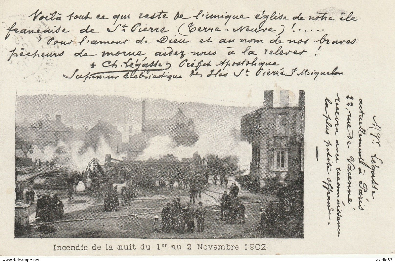 Saint-Pierre-et-Miquelon (10010) Incendie De La Nuit Du 1 Er Au 2 Novembre 1902 - Saint-Pierre-et-Miquelon