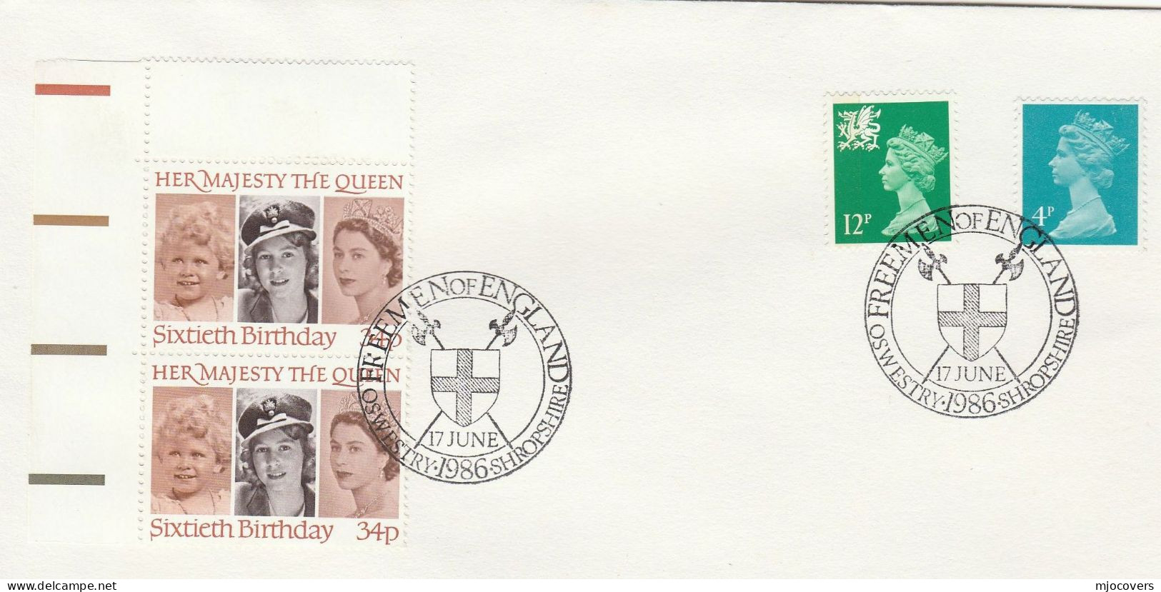 HALBERD Weapon -  OSWESTRY Event COVER Gb Stamps 1986 - Brieven En Documenten