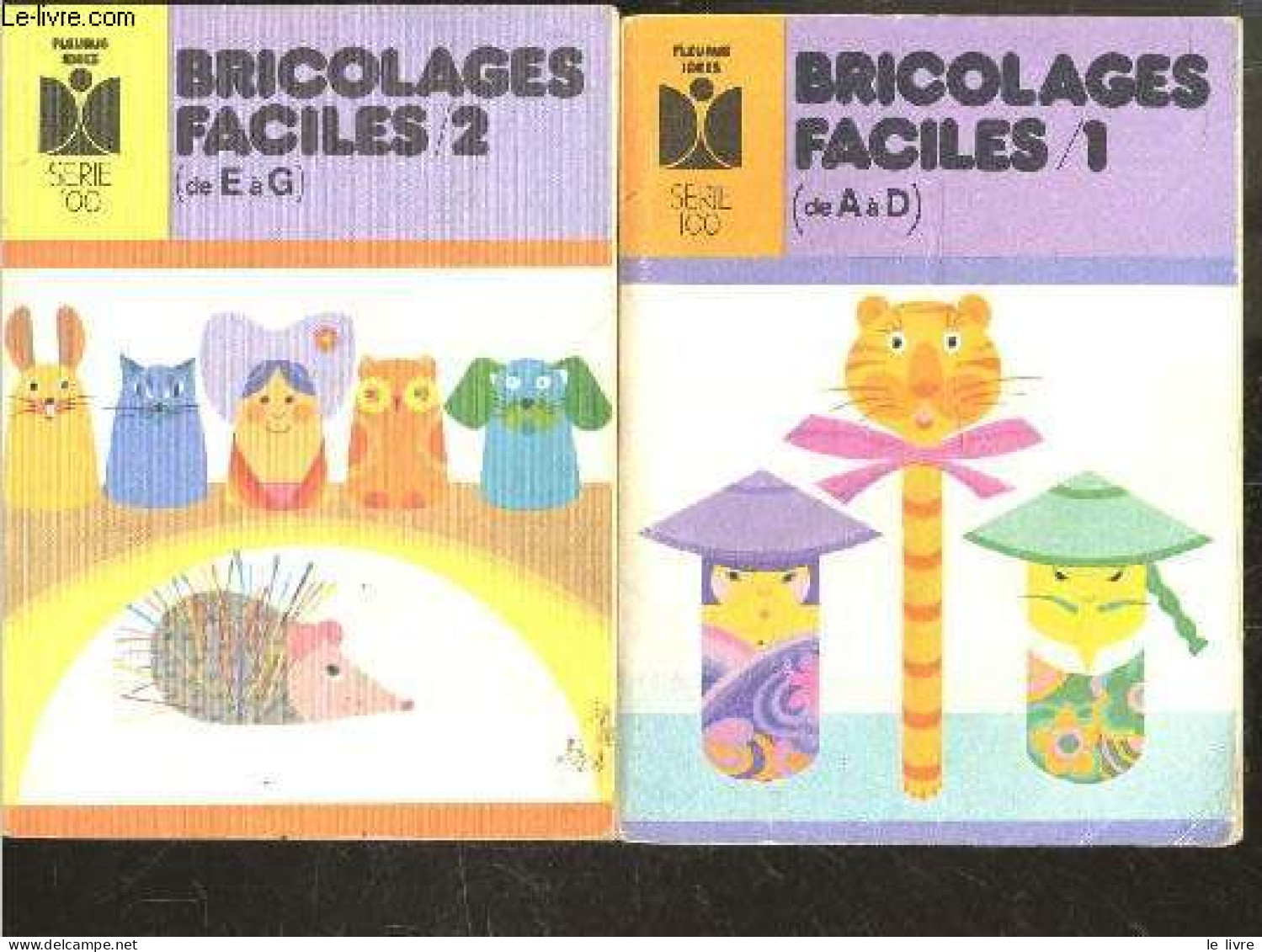 Bricolages Faciles - N°1 (de A A D) + 2 (de E A G) - Lot De 2 Volumes - BONAVENTURE JOSICK- BOULANGER JANINE- LIMBOS ED. - Home Decoration