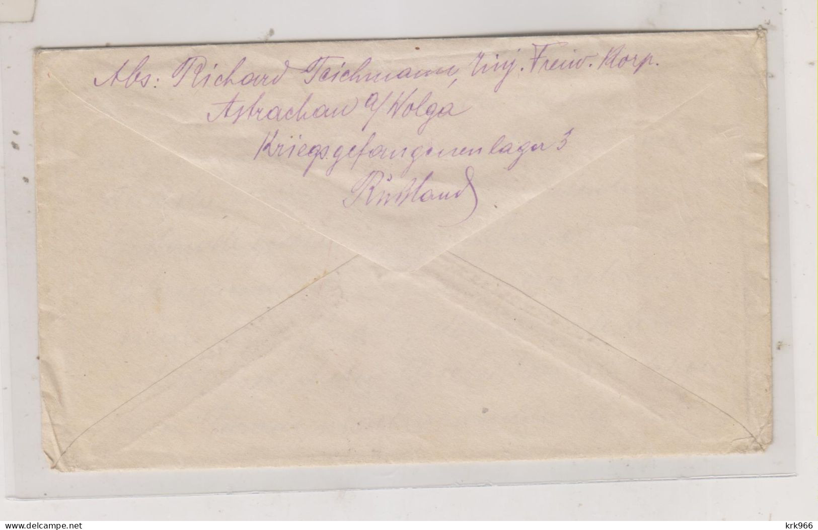 RUSSIA, 1917  POW Cover To  AUSTRIA - Lettres & Documents