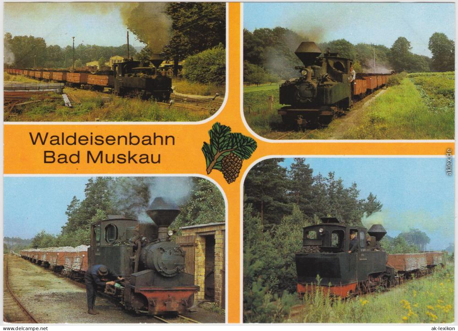 Bad Muskau Mužakow Schmalspurbahn Bad Muskau - Waldeisenbahn 1985  - Bad Muskau