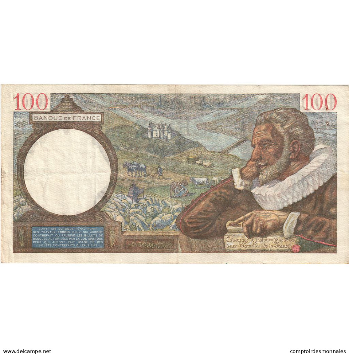 France, 100 Francs, Sully, 1939, V.6086, TTB, Fayette:26.19, KM:94 - 100 F 1939-1942 ''Sully''