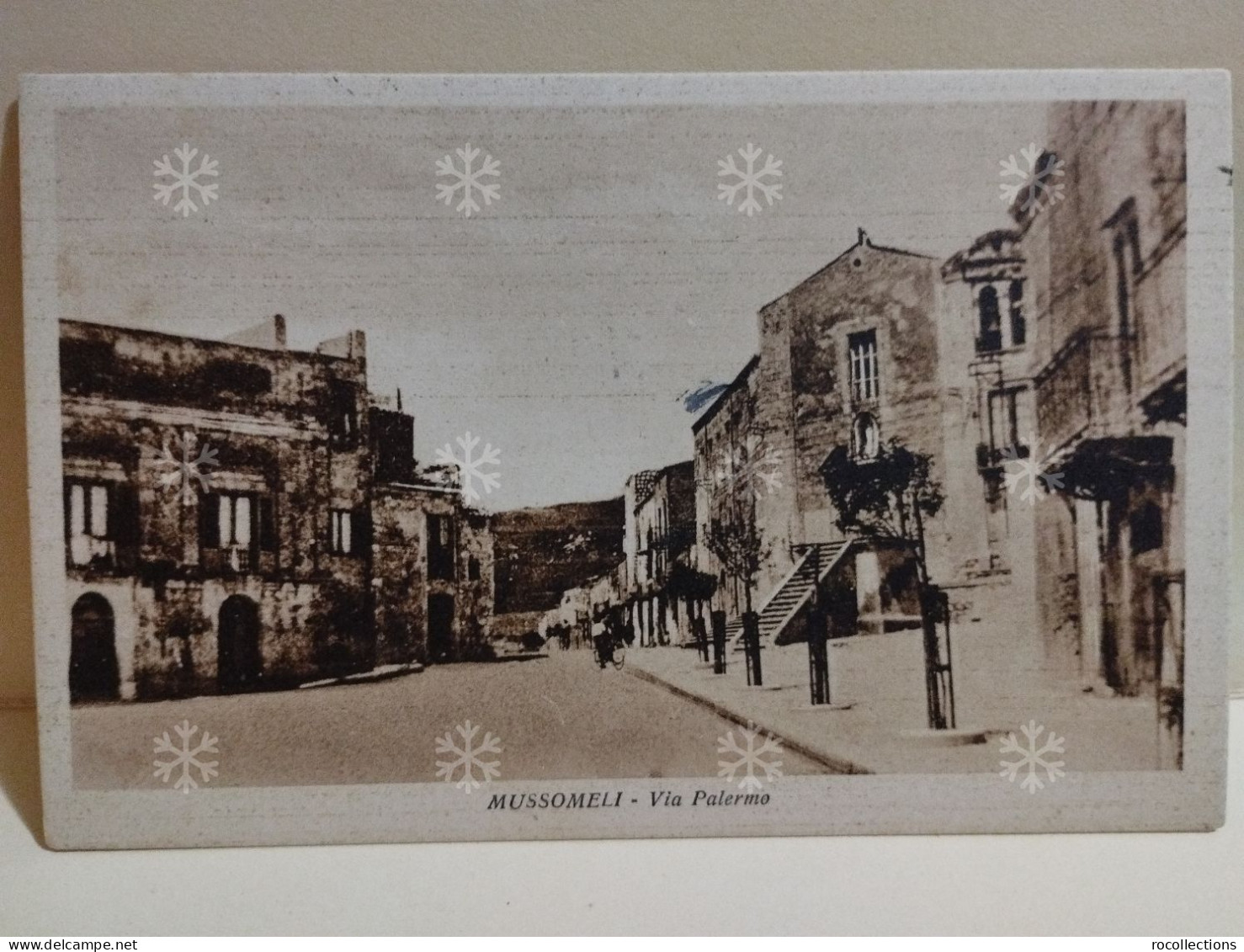 Italy Postcard Italia Caltanissetta MUSSOMELI Via Palermo 1941. - Caltanissetta