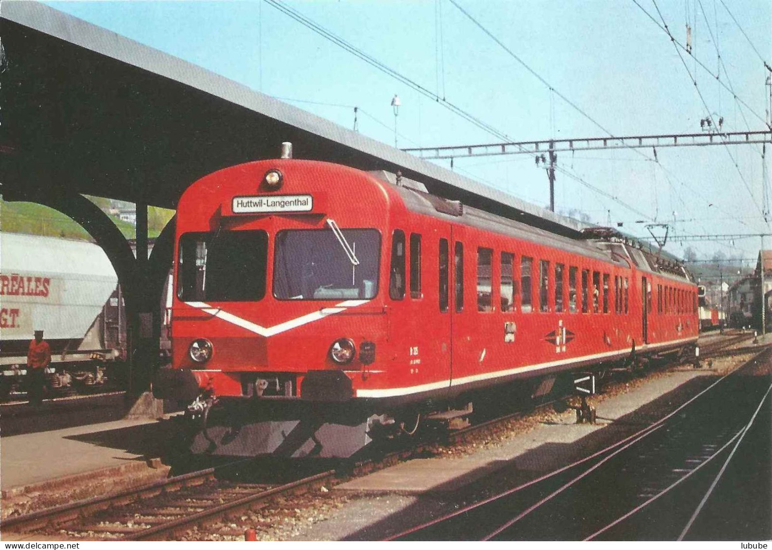 Huttwil - EBT VHB SMB Triebzug Im Bahnhof       1974 - Huttwil