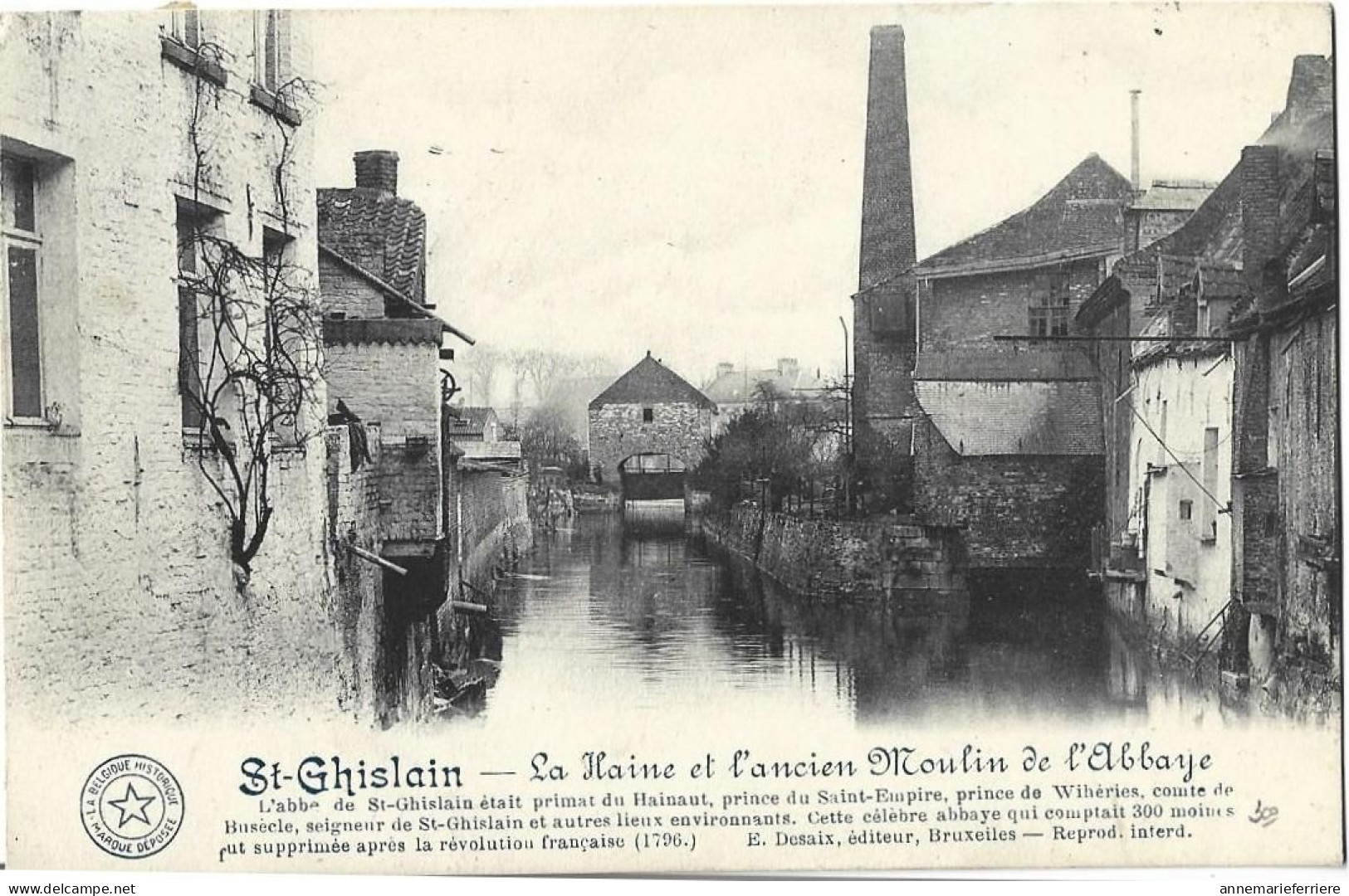 SAINT-GHISLAIN & LA HAINE ET ANCIEN MOULIN D'EAU De L ABBAYE - Saint-Ghislain