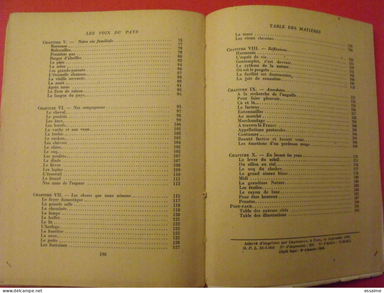 Les voix du pays. Gabriel Lesoc, Hugues Lapaire. éditions rurales 1946.