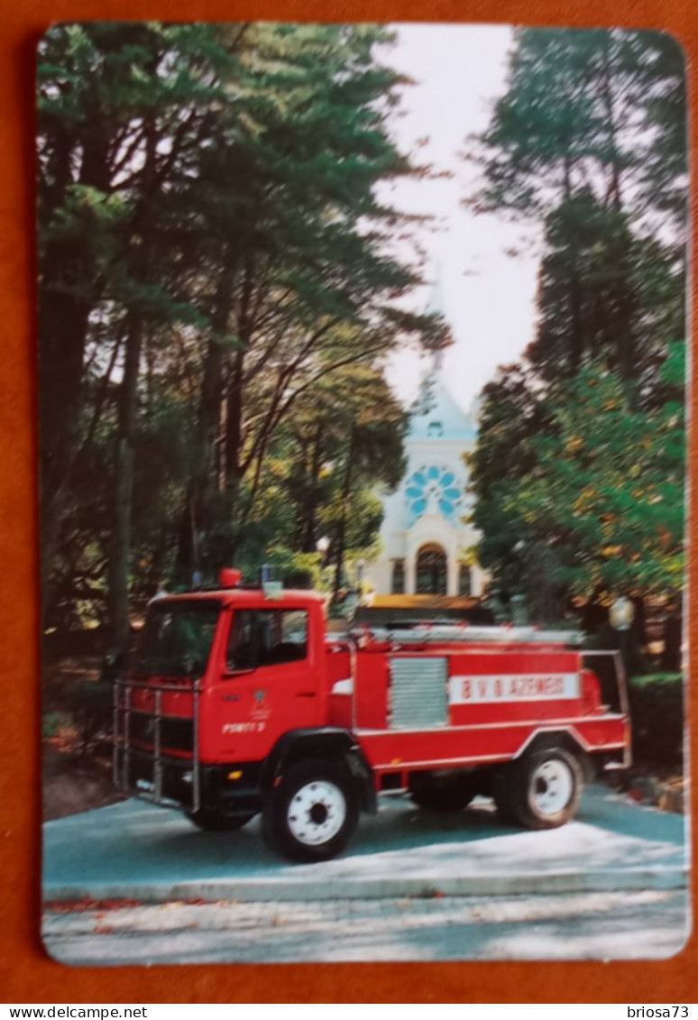 Calendrier De Poche, Camion De Pompiers    Portugal    1992 - Petit Format : 1991-00