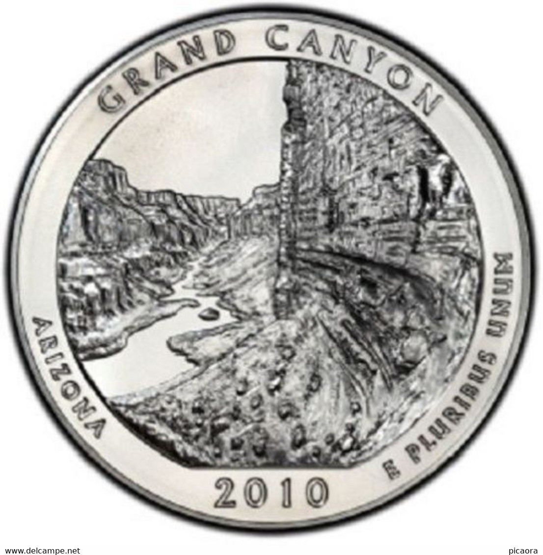 USA EEUU 25 CENTS. QUARTER DOLLAR GRAN CAYON 2010 P  UNC NEW - 2010-...: National Parks