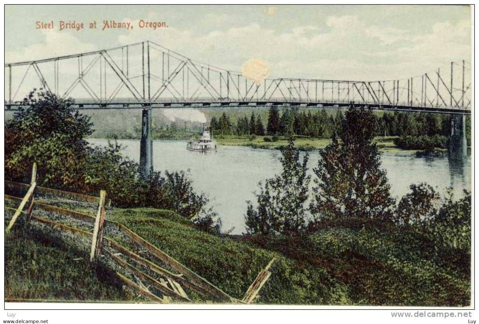 ALBANY, Oregon - Steel Bridge , Pont, Brücke, 1910 - 20s - - Autres & Non Classés