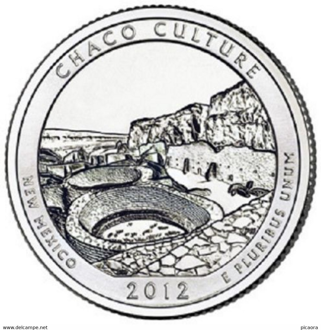 USA EEUU 25 CENTS. QUARTER DOLLAR CHACO CULTURE 2012 D O P A ELEGIR UNC NEW - 2010-...: National Parks