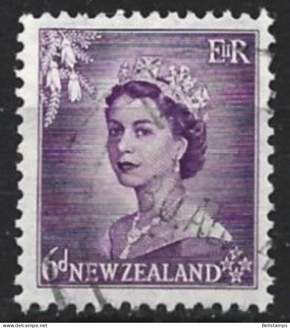 New Zealand 1954. Scott #294 (U) Queen Elizabeth II - Used Stamps