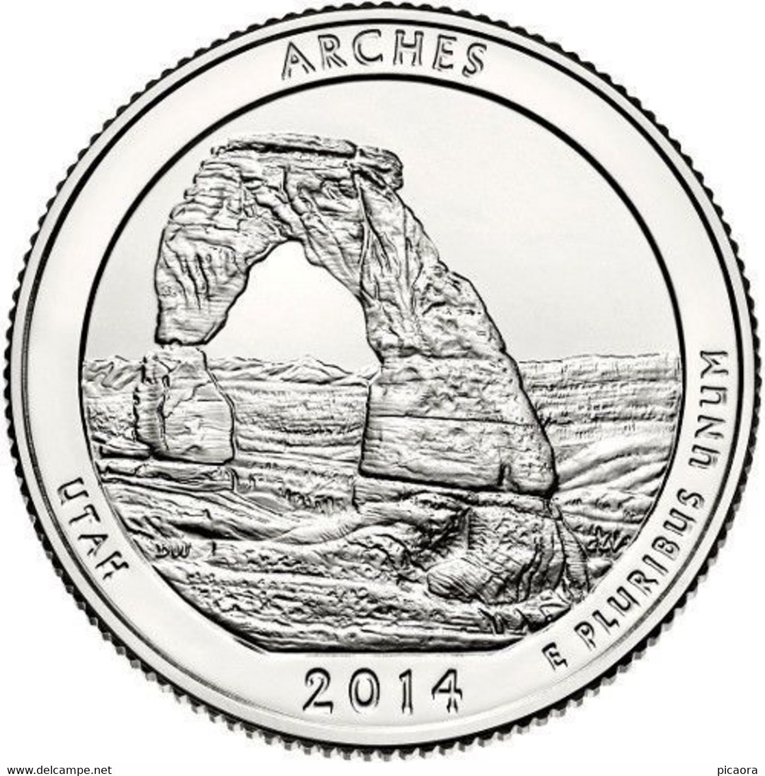 USA EEUU 25 CENTS. QUARTER DOLLAR ARCHES 2014 D O P A ELEGIR UNC NEW - 2010-...: National Parks