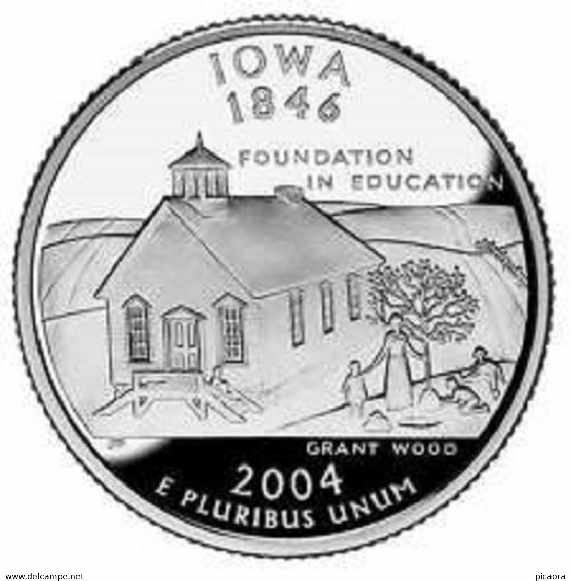 USA EEUU 25 CENTS. QUARTER DOLLAR IOWA 2004 D  UNC NEW - 1999-2009: State Quarters