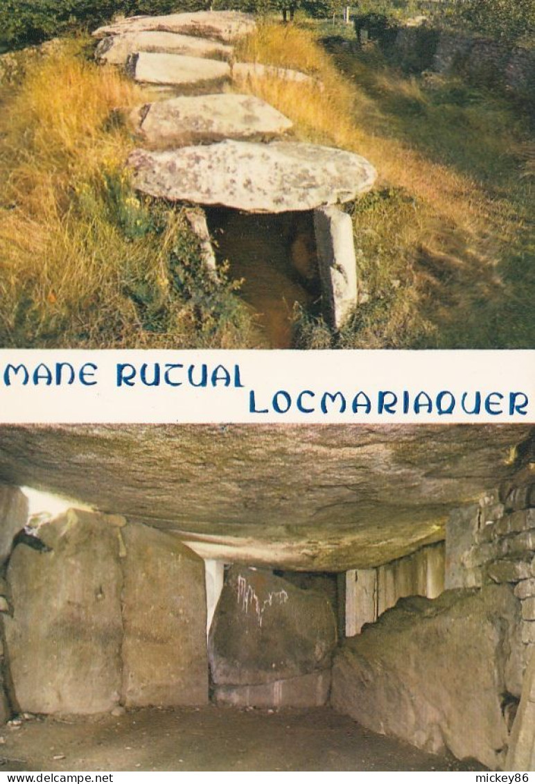 LOCMARIAQUER --Le Dolmen De Mané Rutual --2 Vues --  ( Préhistoire) - Locmariaquer