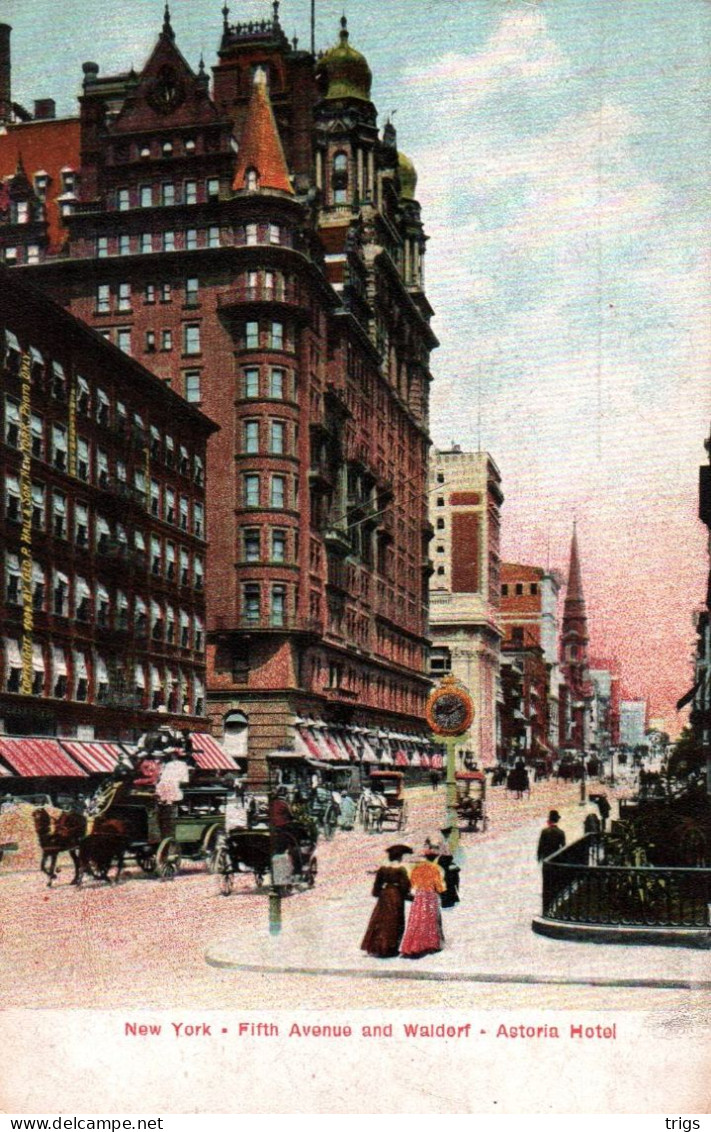 New York - Astoria Hotel (Fifth Avenue And Waldorf) - Bar, Alberghi & Ristoranti