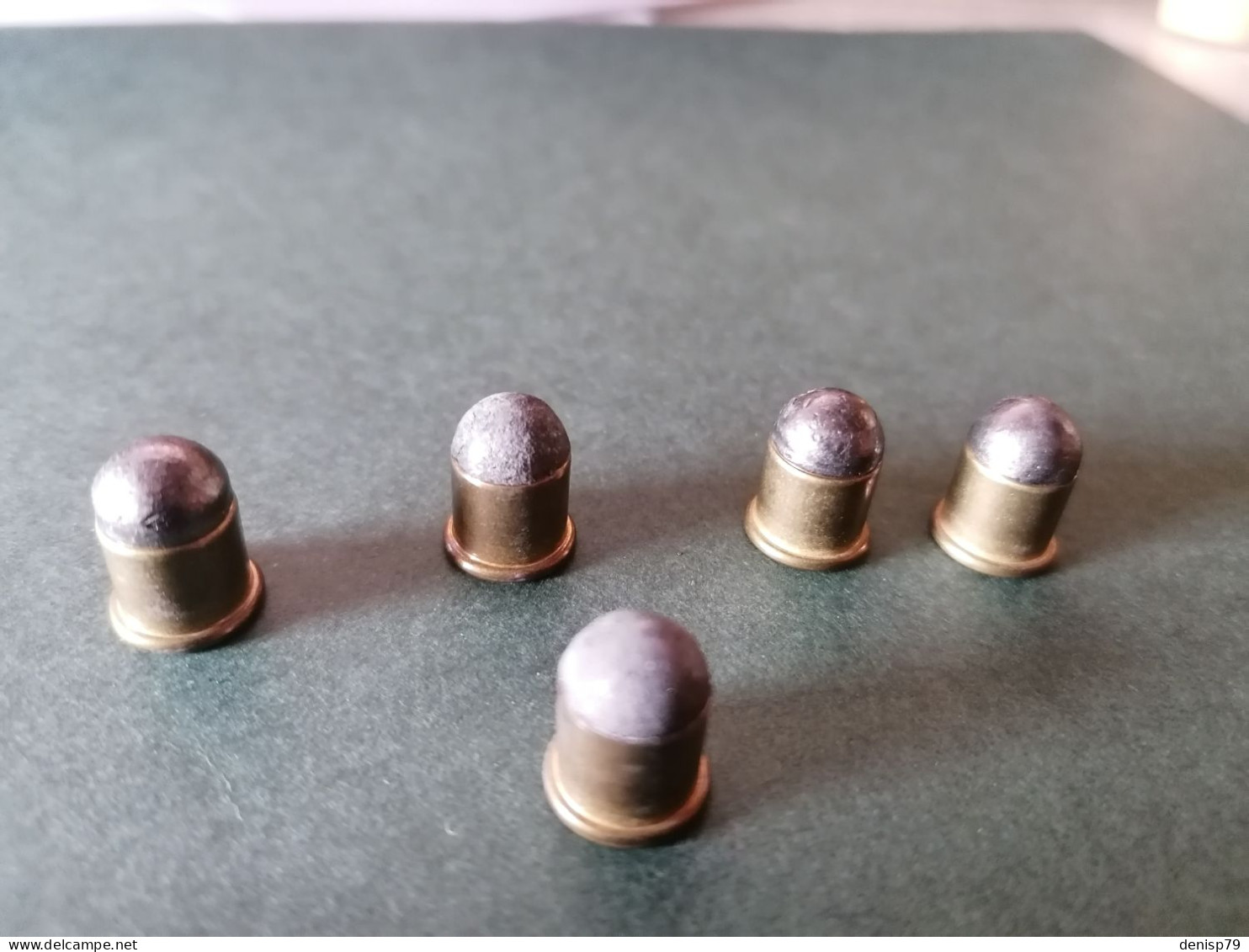 5 X Balles 9 Mm Ronde Type  Flobert - Armes Neutralisées