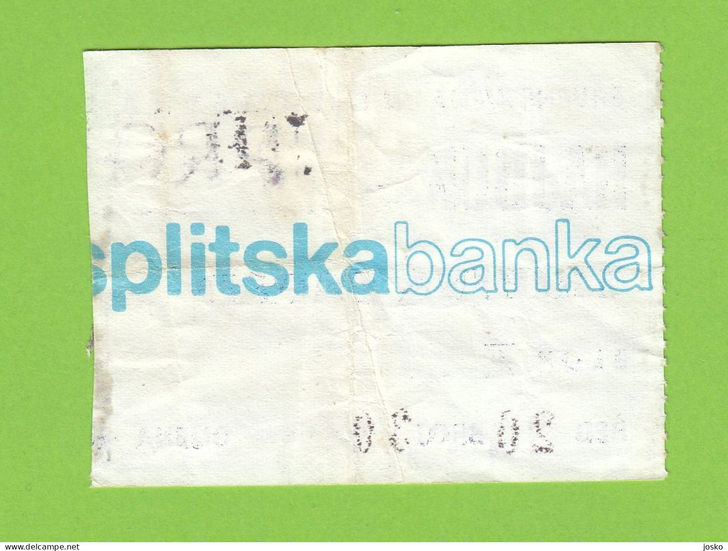 HAJDUK SPLIT Vs FK PROLETER ZRENJANIN Ex Yugoslavia Premier League Old Football Match Ticket * Croatia Kroatien Serbia - Tickets D'entrée