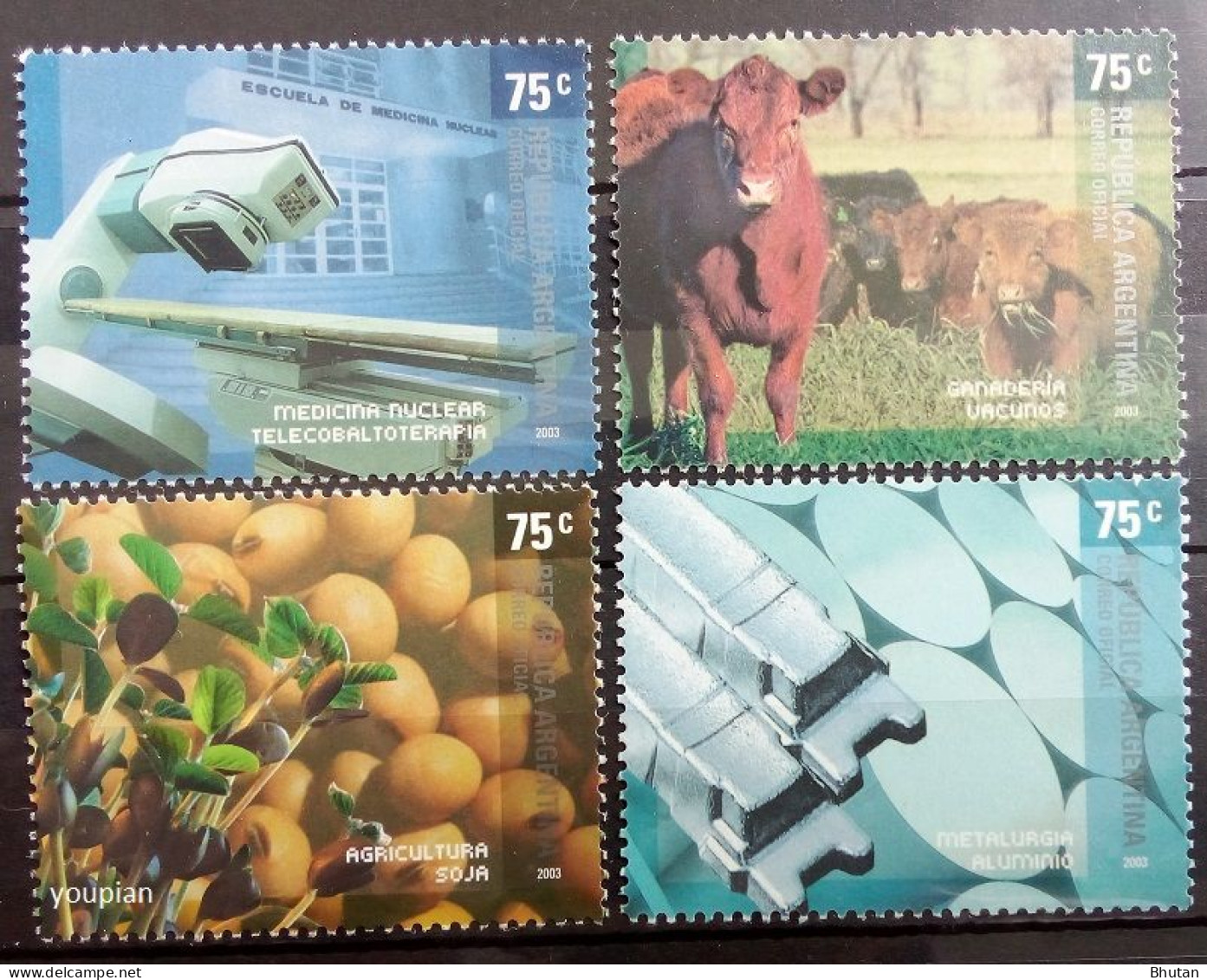 Argentina 2003, Areas Of The Economy, MNH Stamps Set - Unused Stamps
