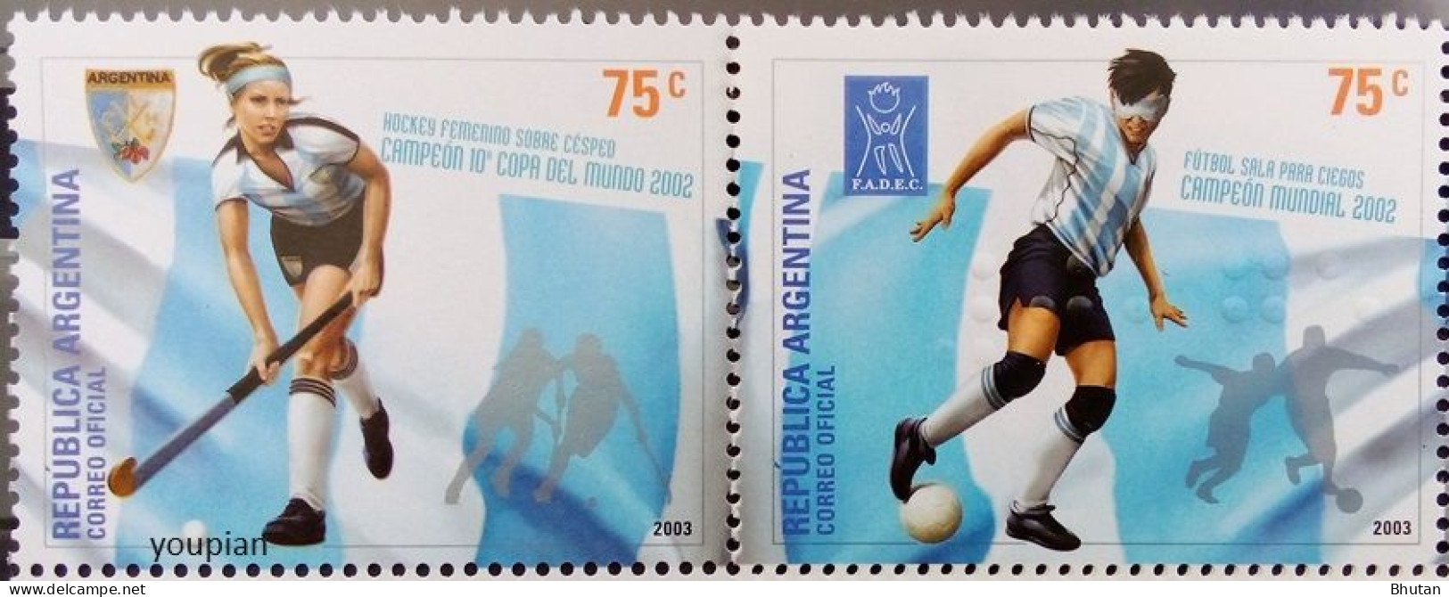 Argentina 2003, Sport, MNH Unusual Stamps Set - Ungebraucht