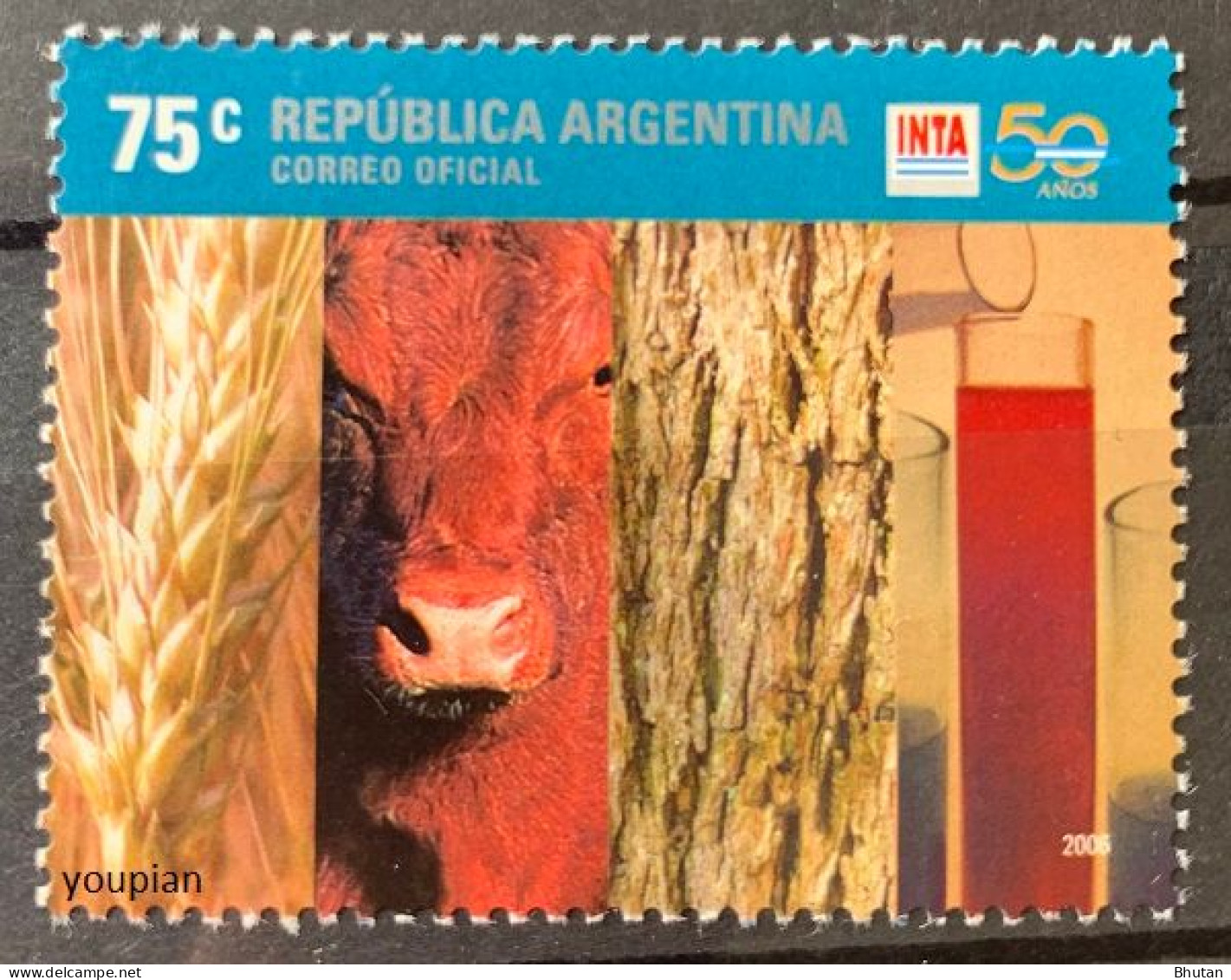 Argentina 2006, 50th Anniversary Of INTA, MNH Single Stamp - Ungebraucht