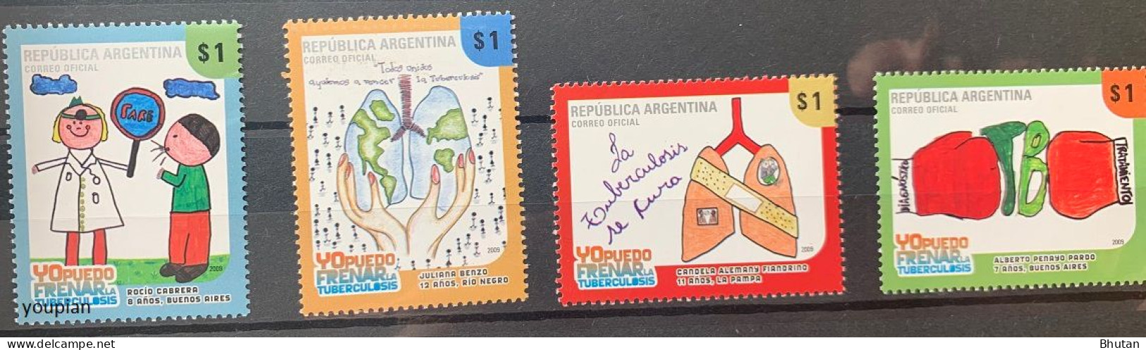 Argentina 2009, Fight Against Tuberculosis, MNH Stamps Set - Unused Stamps