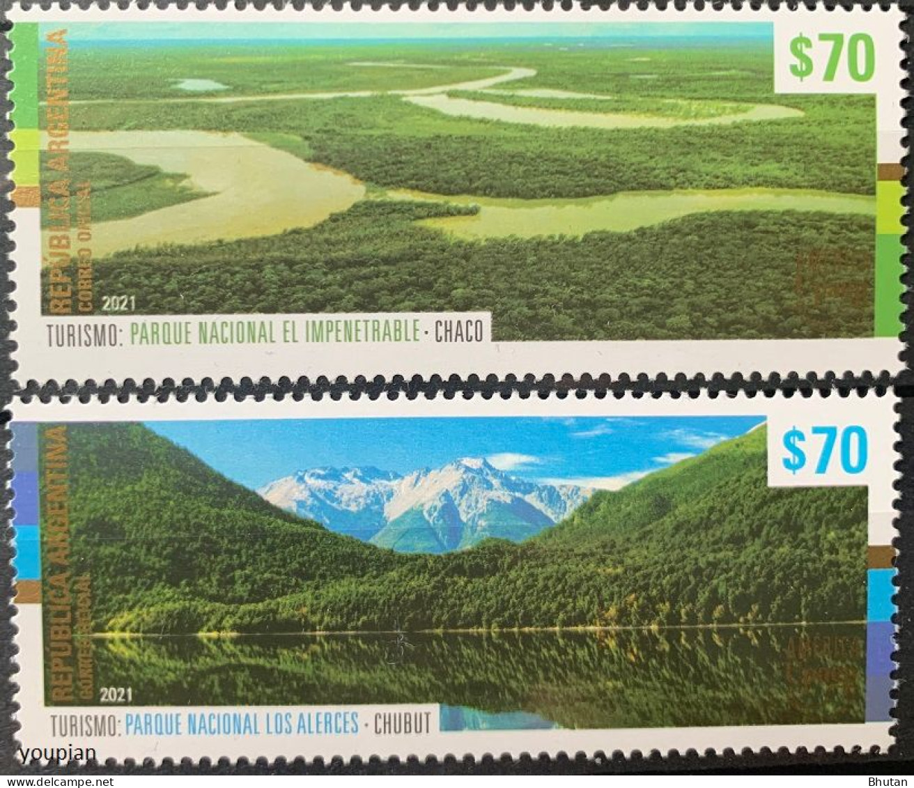 Argentina 2021, UPAEP - Tourism - National Parks Of Argentina, MNH Stamps Set - Neufs