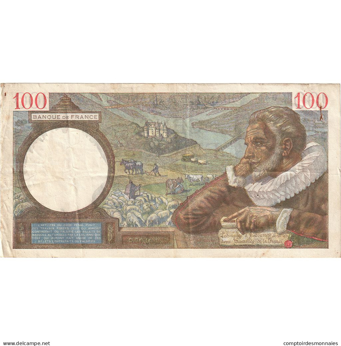 France, 100 Francs, Sully, 1941, L.22215, TTB, Fayette:26.53, KM:94 - 100 F 1939-1942 ''Sully''