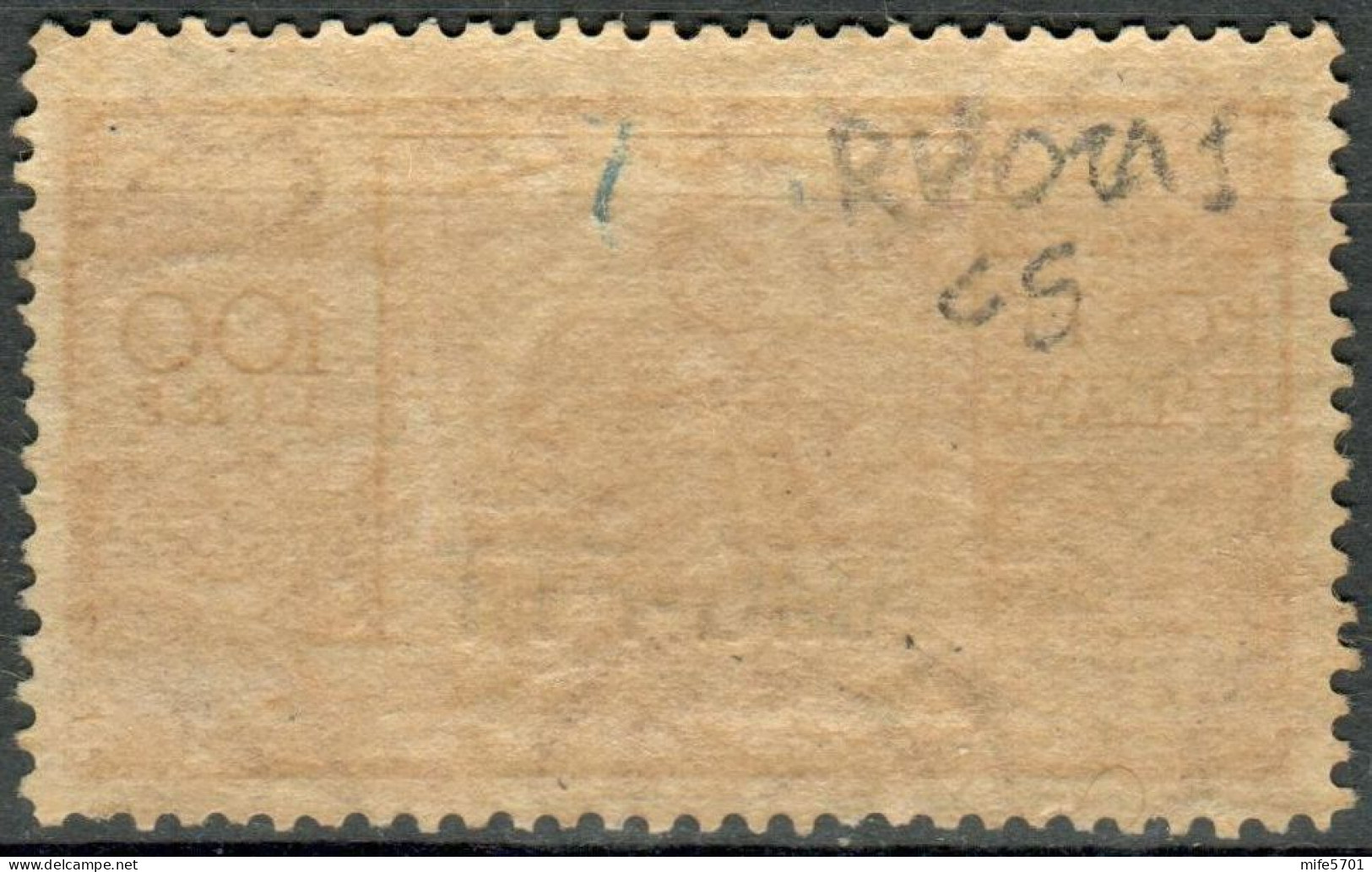 AMG-FTT 1949/1950 - FRANCOBOLLO TIPO DEMOCRATICA L. 100 SOPRASTAMPA SU UNA RIGA - USATO / USED  - SASSONE 67 - Afgestempeld