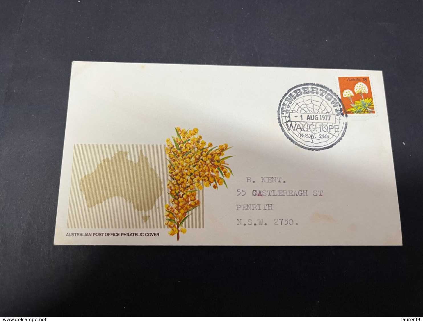 4-2-2024 (3 X 19) Australia Letter With Timbertown Postmark (1977) - Brieven En Documenten
