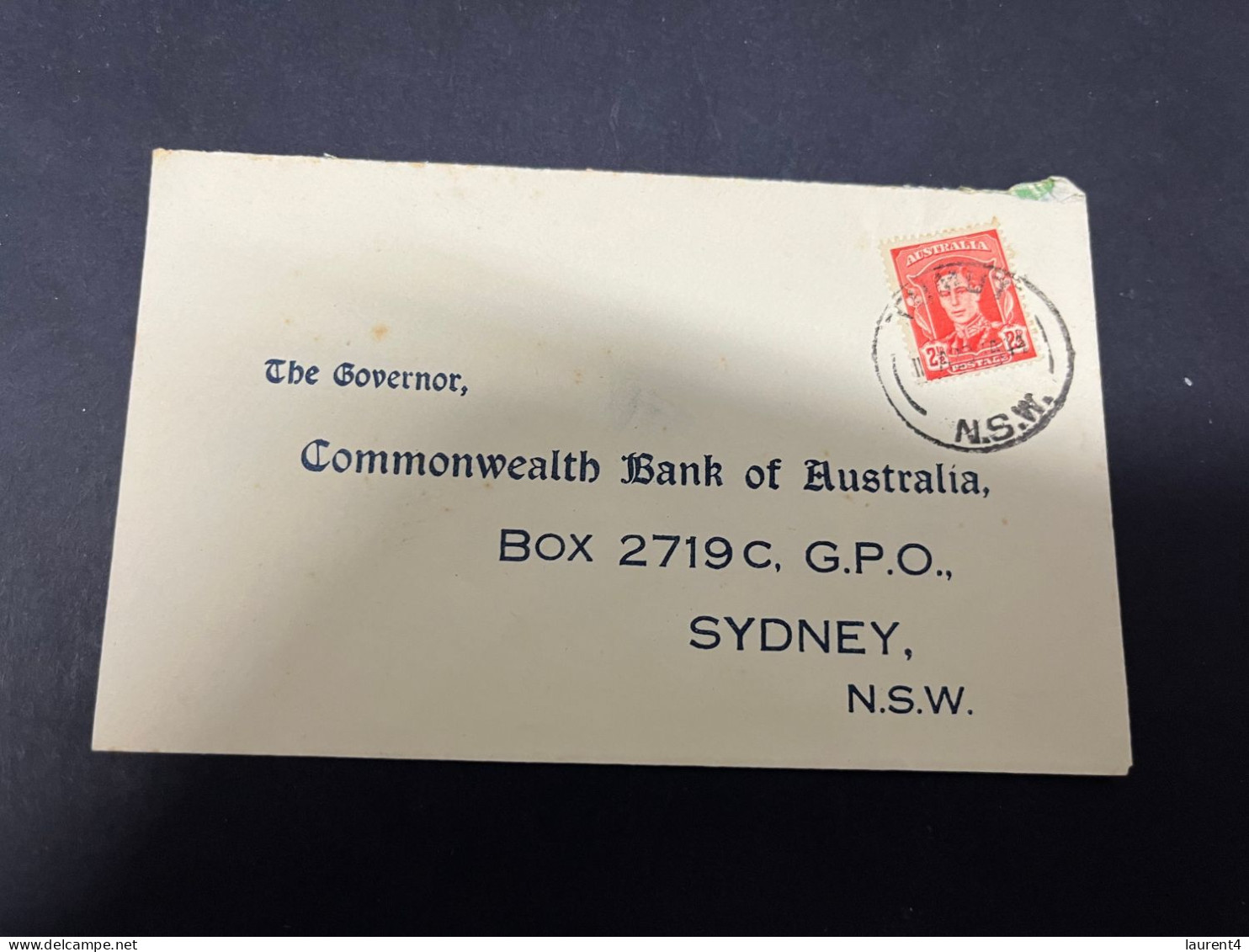 4-2-2024 (3 X 19) Letter Posted To Governor Of Commonwealth Bank Of Australia (1944 ? WWII Era) - Lettres & Documents