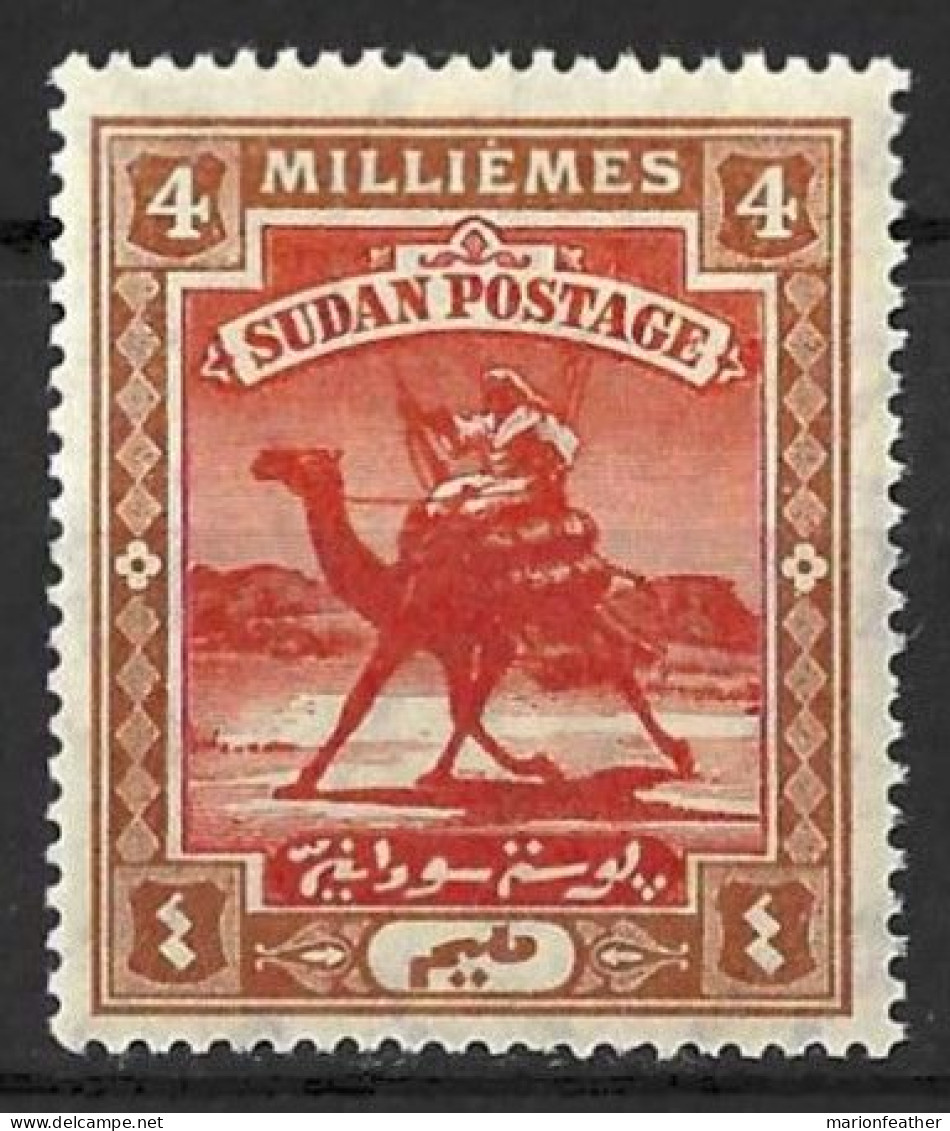 SUDAN...KING EDWARD VII..(1901-10..).....CAMEL....4m......SG22.....VERM AND BROWN......MH. - Soudan (...-1951)
