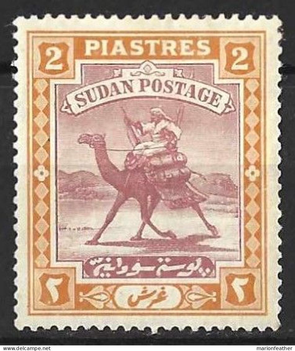SUDAN...KING EDWARD VII..(1901-10..).....CAMEL....2p.......SG26......ORANGE......(CAT.VAL.£16...)......MH. - Sudan (...-1951)