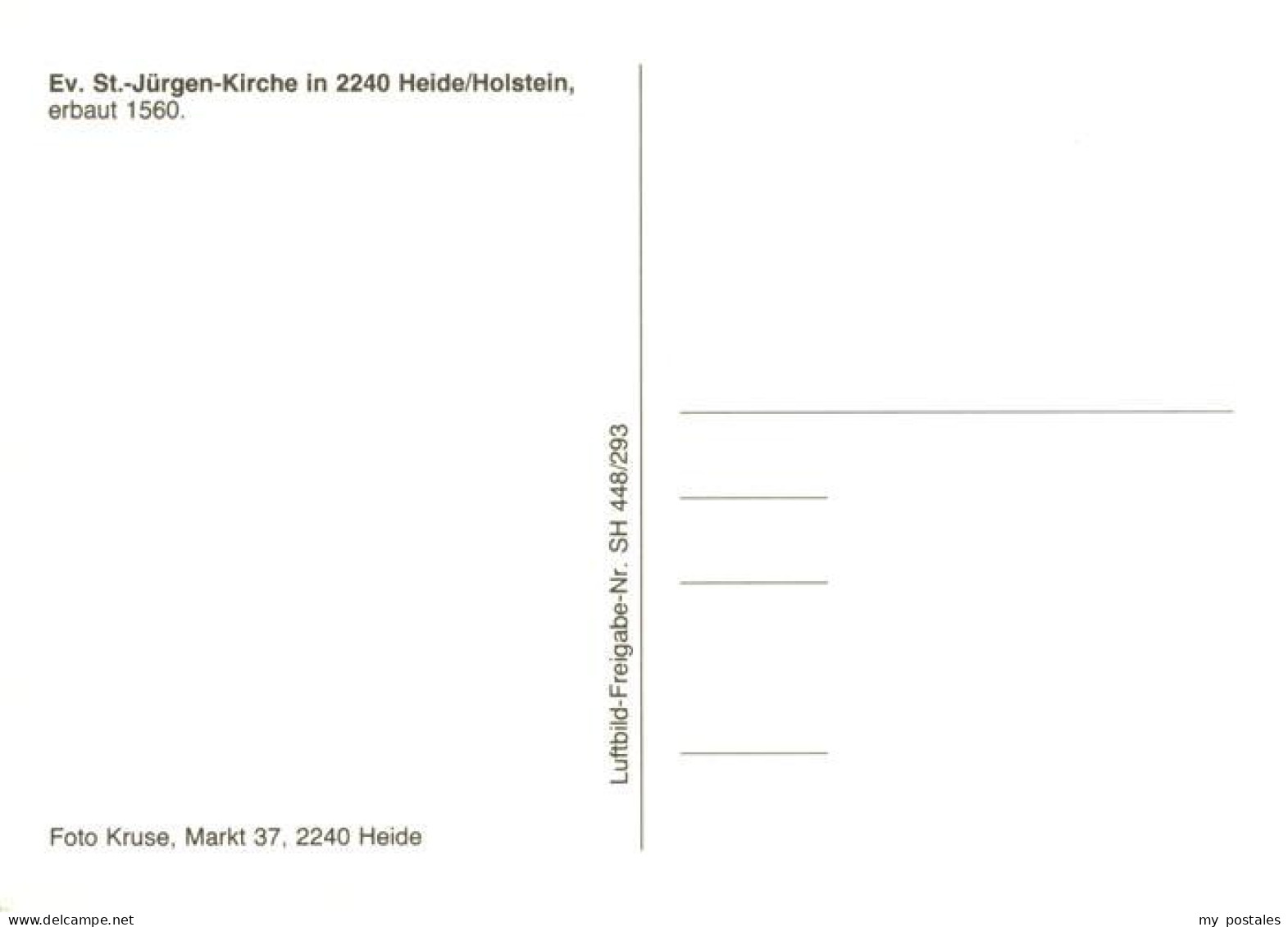 73955278 Heide_Holstein Ev St Juergen Kirche Fliegeraufnahme - Heide