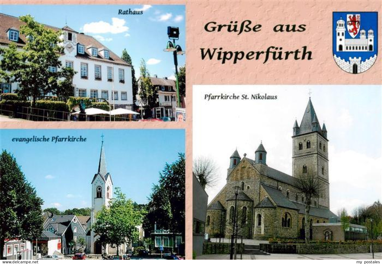 73955210 Wipperfuerth Rathaus Ev Pfarrkirche Mit Pfarrkirche St Nikolaus - Wipperfürth