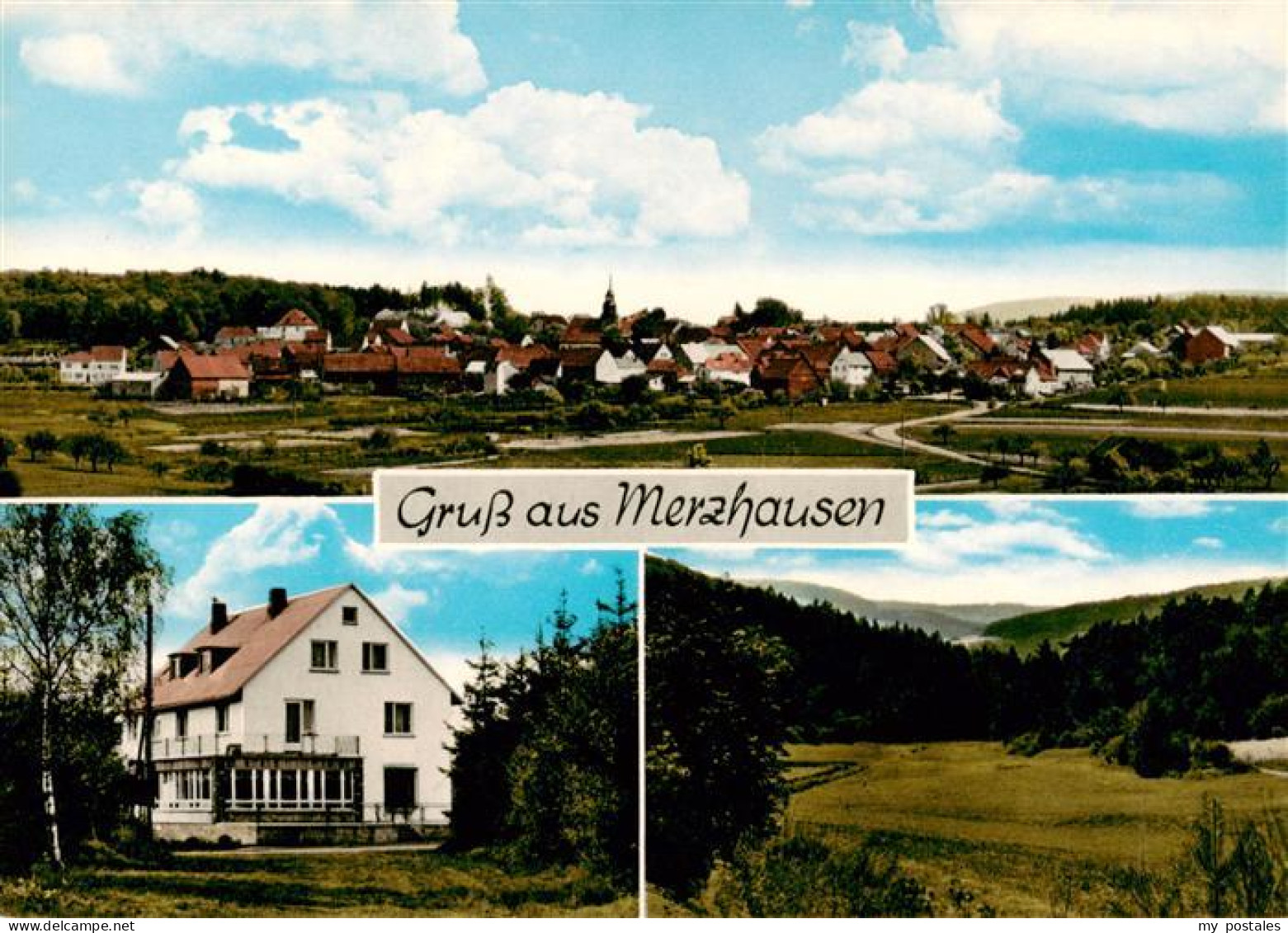 73874302 Merzhausen Taunus Gesamtansicht Gaststaette Pension Haus Am Wald Landsc - Usingen