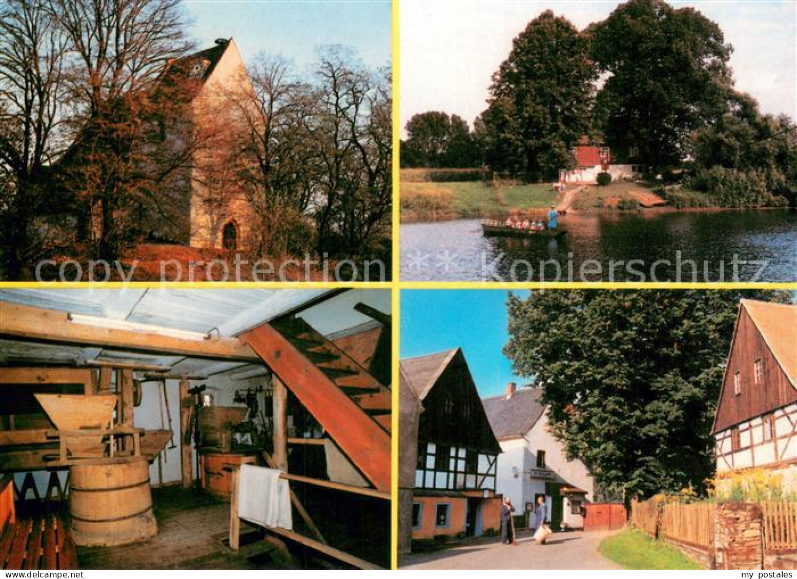 73734548 Hoefgen Grimma Kirche Faehre Muehlenmuseum Gaststaette Zur Wassermuehle - Grimma