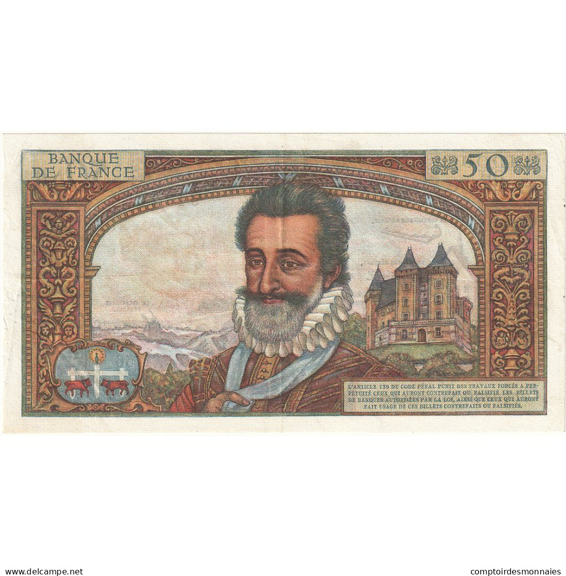 France, 50 Nouveaux Francs, Henri IV, 1960, F.56, SUP, Fayette:58.5, KM:143a - 50 NF 1959-1961 ''Henri IV''