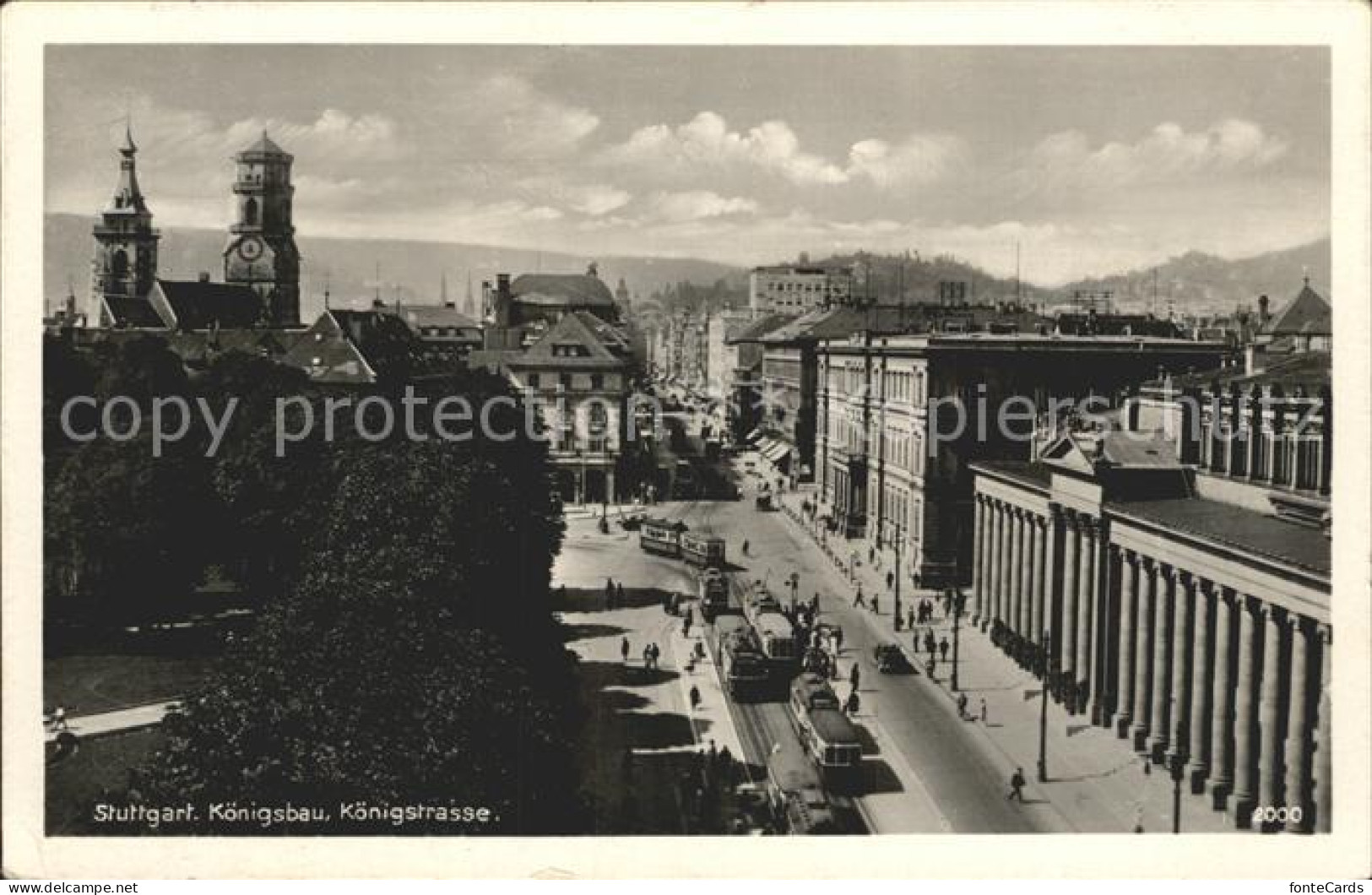 72313684 Strassenbahn Stuttgart Koenigsbau Koenigstrasse   - Strassenbahnen