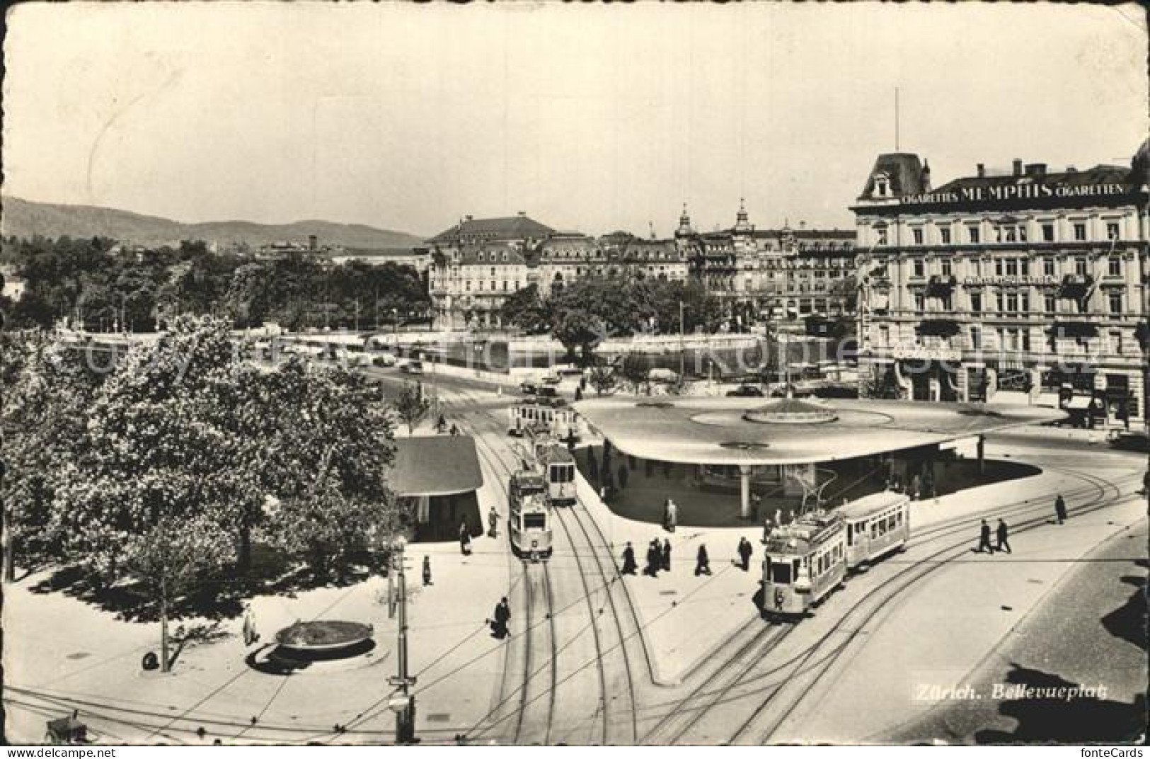 72313629 Strassenbahn Zuerich Bellevueplatz  - Strassenbahnen