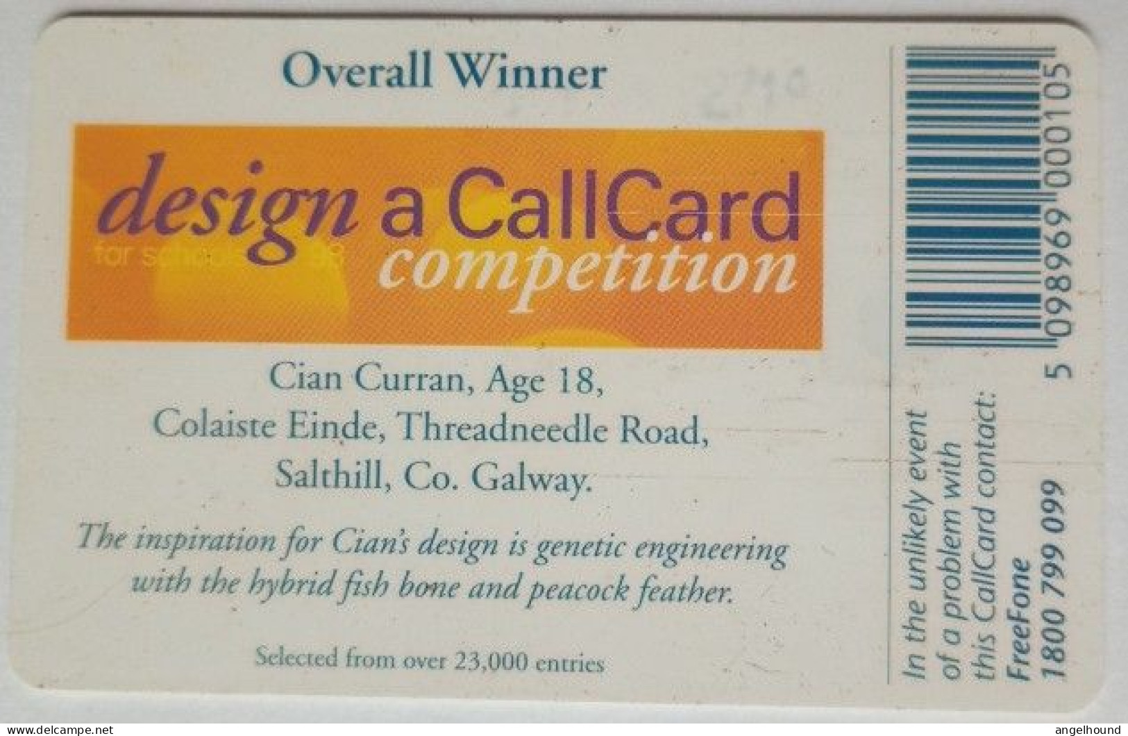 Reland 10 Units Chip Card - Design Callcard '98 - Irlande