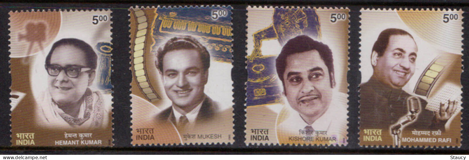 INDIA 2003 INDIAN BOLLYWOOD SINGERS Golden Voice Of Yesteryear's INDIAN CINEMA Complete 4v Set MNH, P.O Fresh & Fine - Unused Stamps