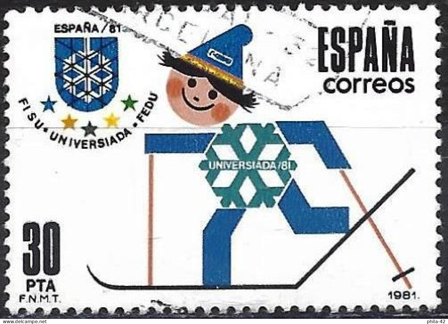 Spain 1981 - Mi 2491 - YT 2236 ( Winter University Games ) - Usati