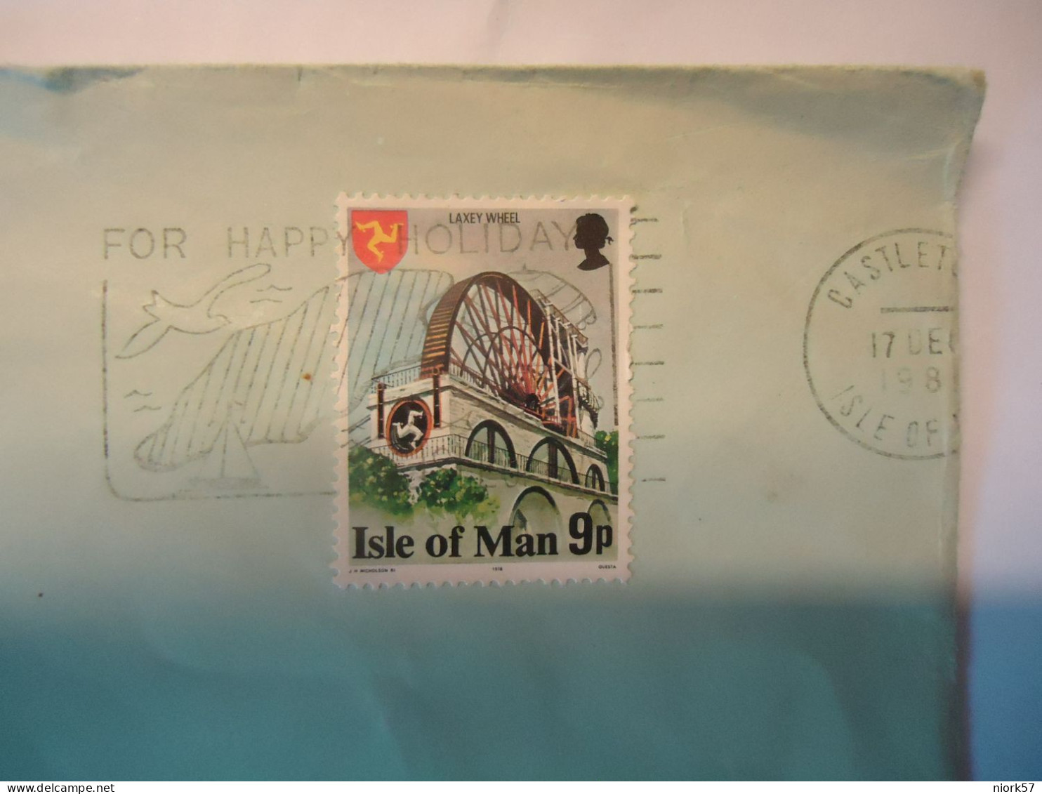 ISLE OF MAN   COVER  1980  LANDSCAPES SLOGAN - Man (Ile De)