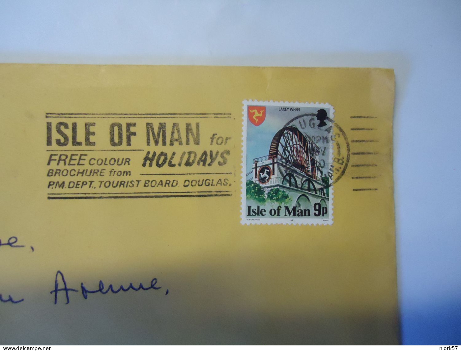 ISLE OF MAN   COVER   1980   SLOGAN HOLIDAY - Man (Ile De)