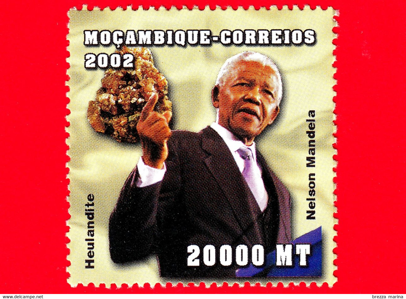 Nuovo - MNH - MOZAMBICO - 2002 - Nelson Mandela - Heulandite - 20000 - Mozambique