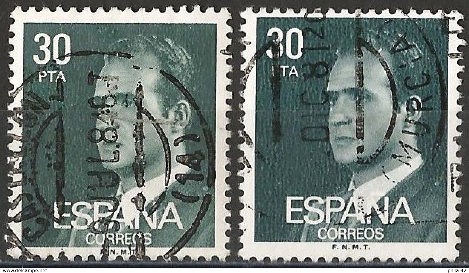 Spain 1981 - Mi 2490x - YT 2234 ( King Juan Carlos 1 ) Standard Papel - Two Shades Of Color - Gebruikt